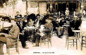 CHERCHELL- TERRASSE D'UN CAFE